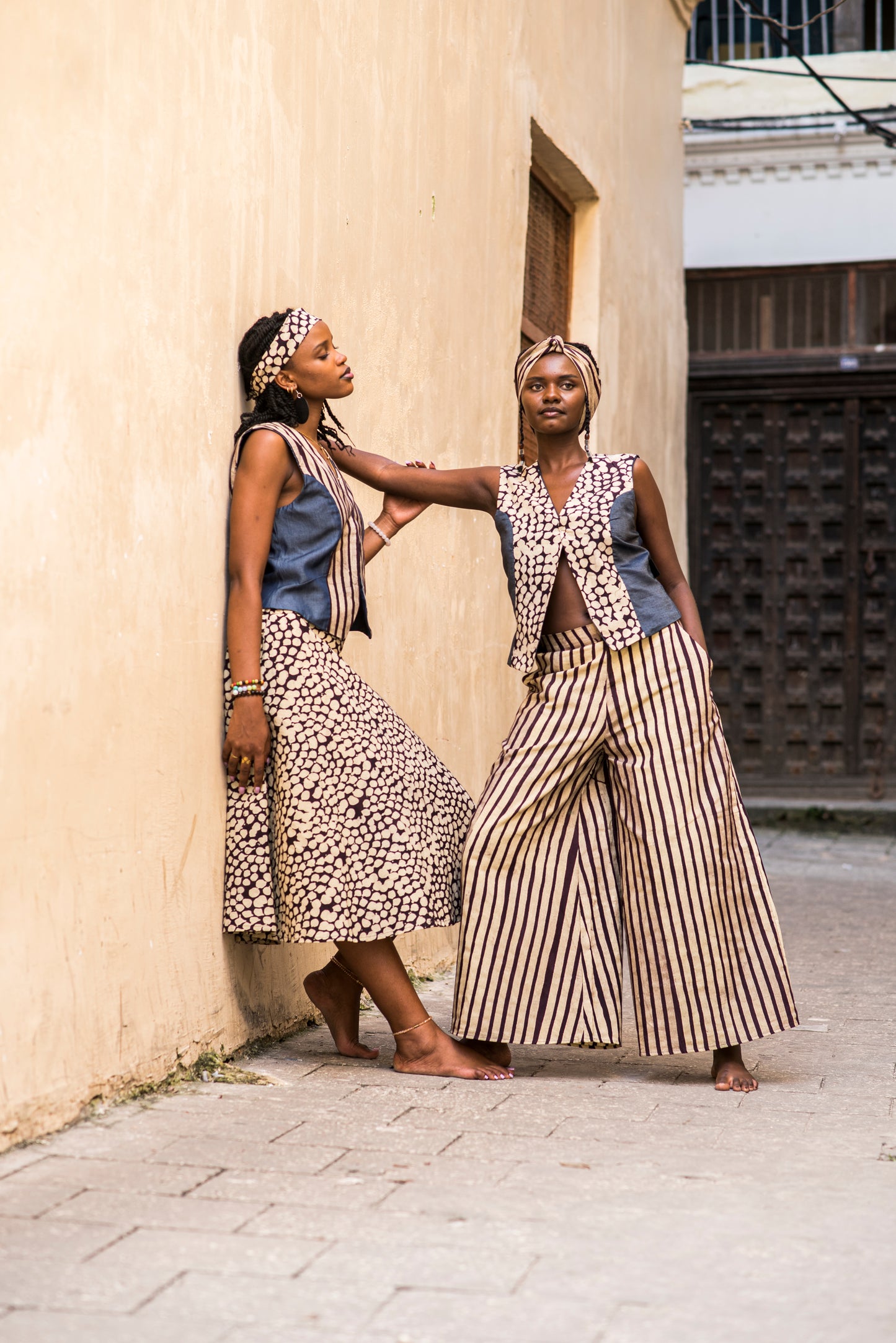 PANT SITAKI - sand stripes