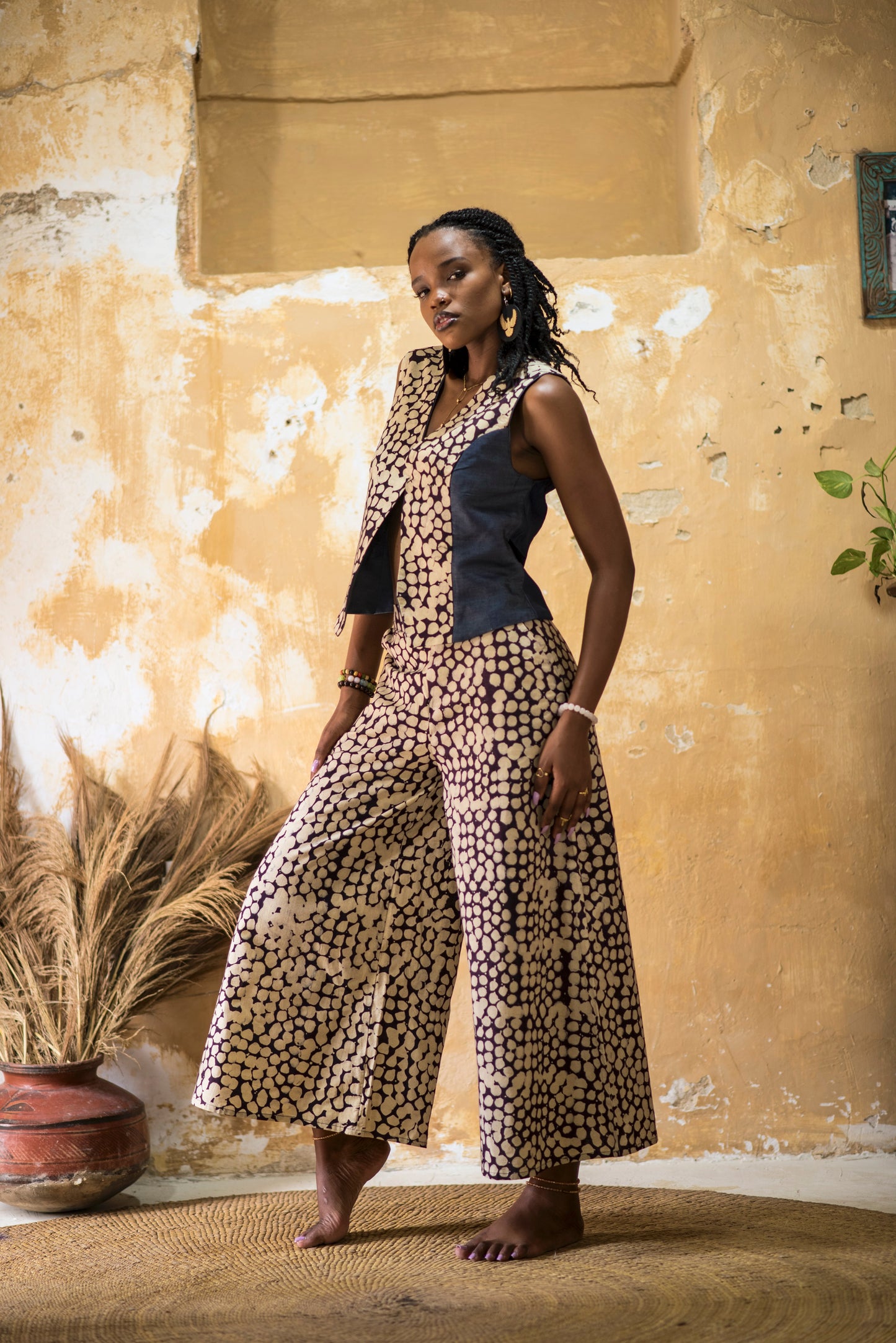 PANT SITAKI - sand dots