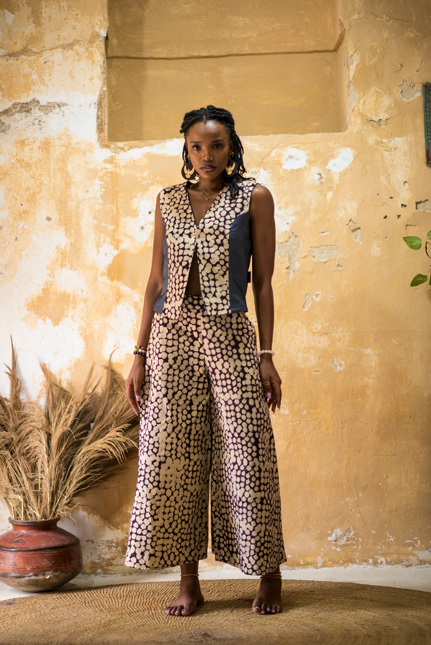 PANT SITAKI - sand dots