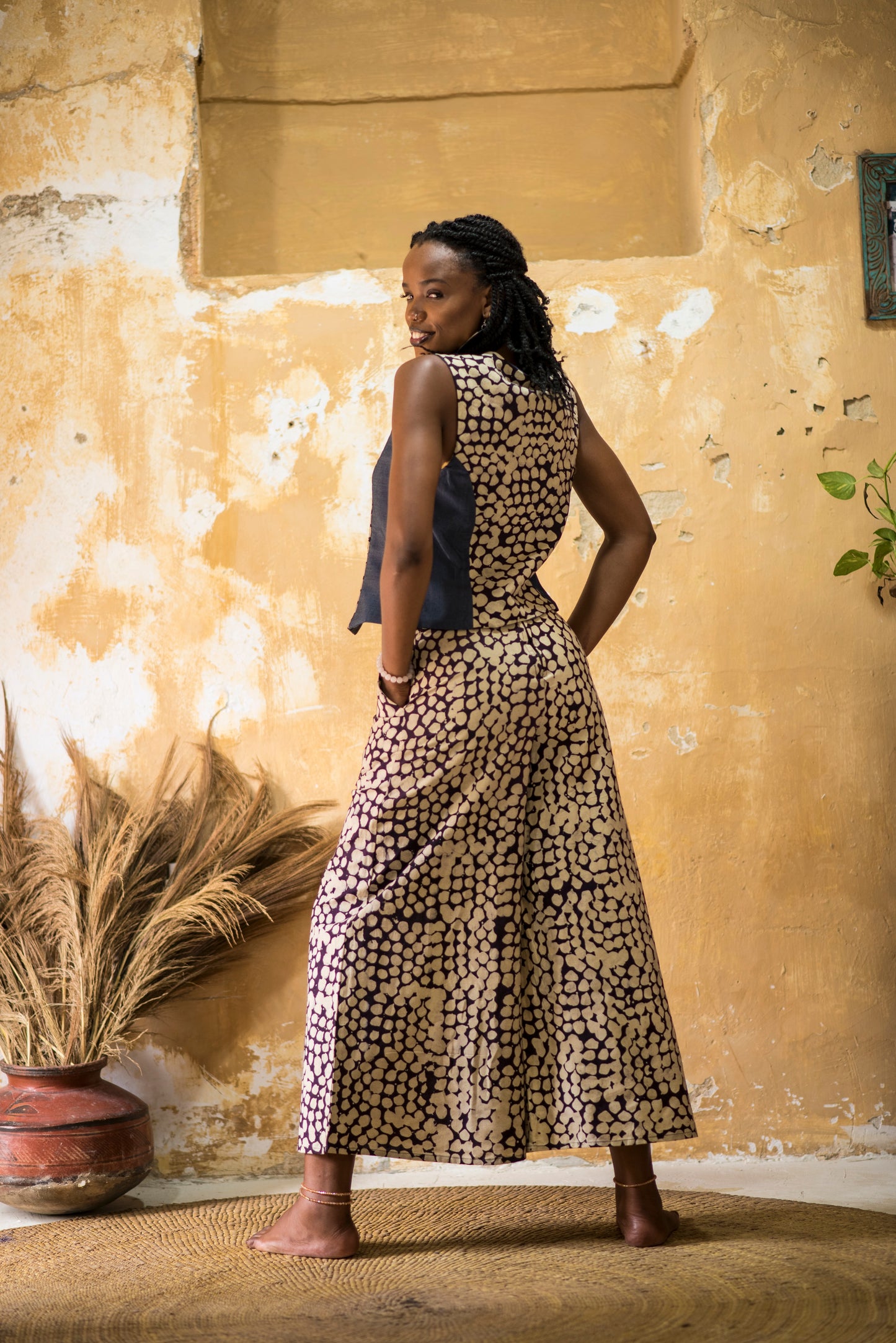PANT SITAKI - sand dots