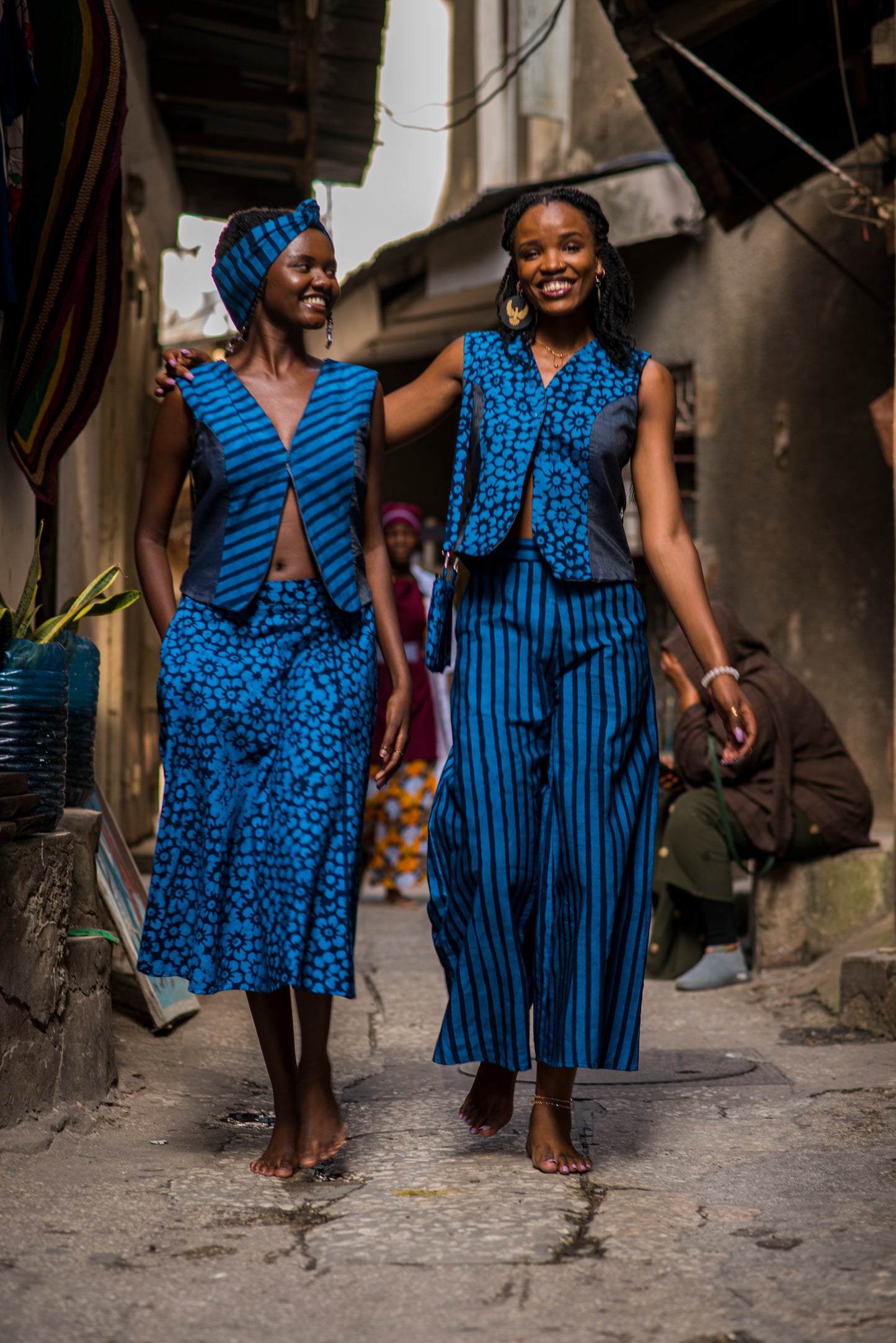 PANT SITAKI - blue stripes