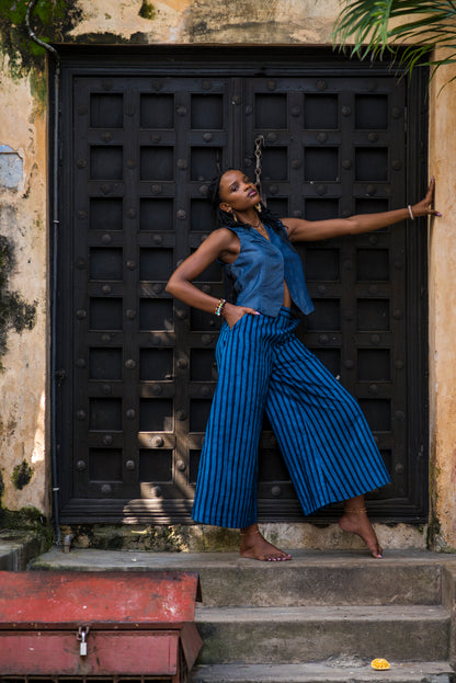 PANT SITAKI - blue stripes