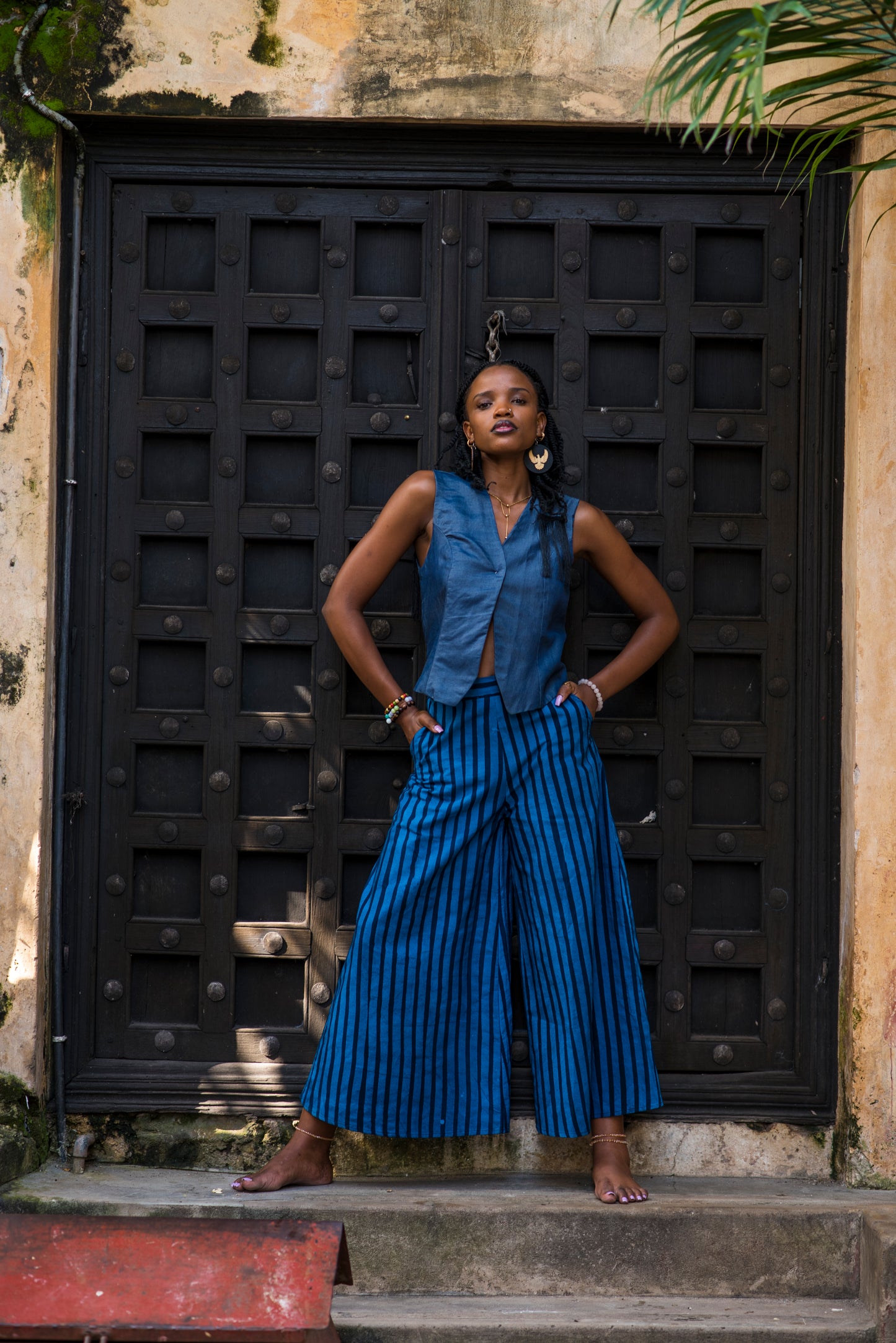 PANT SITAKI - blue stripes