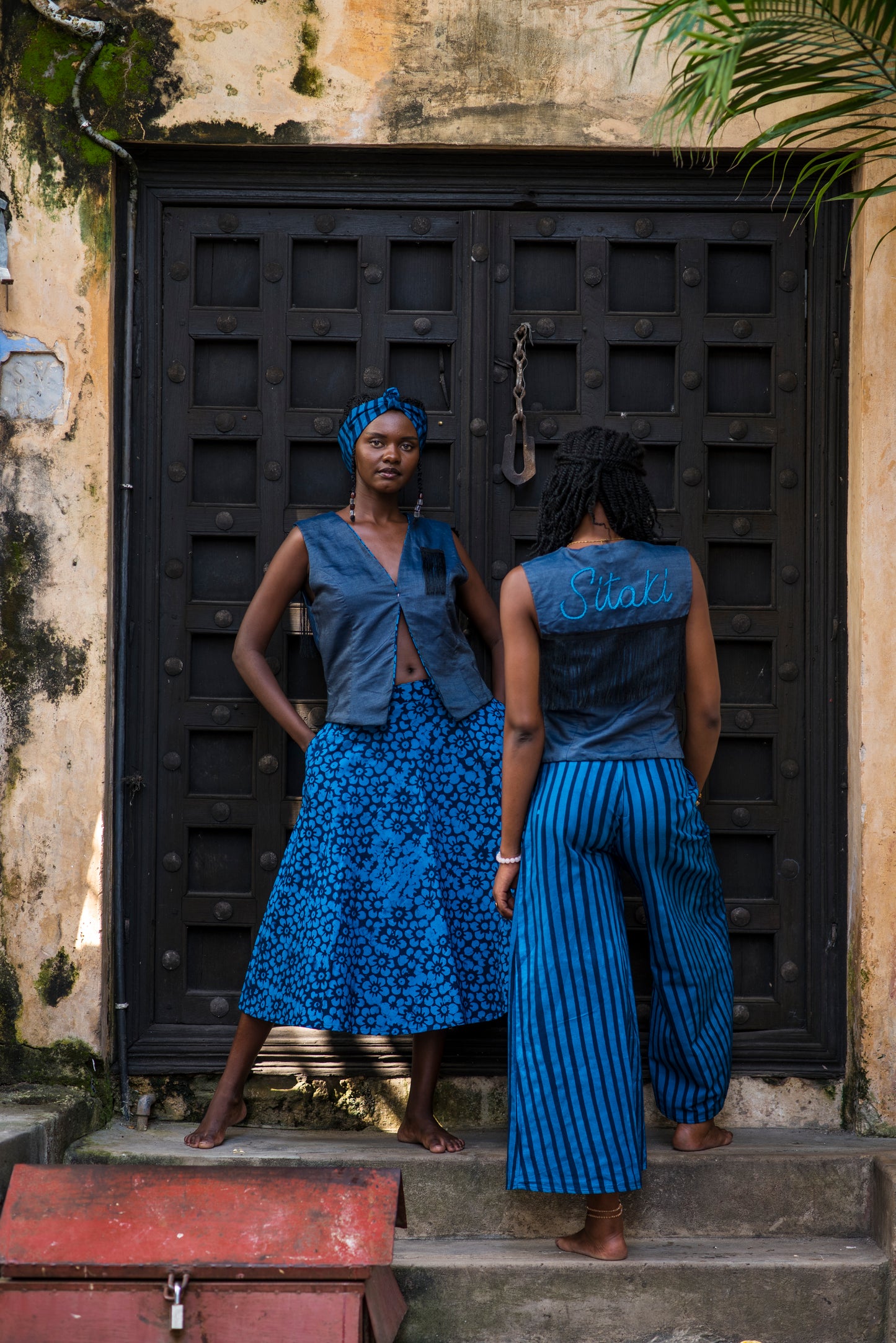 PANT SITAKI - blue stripes