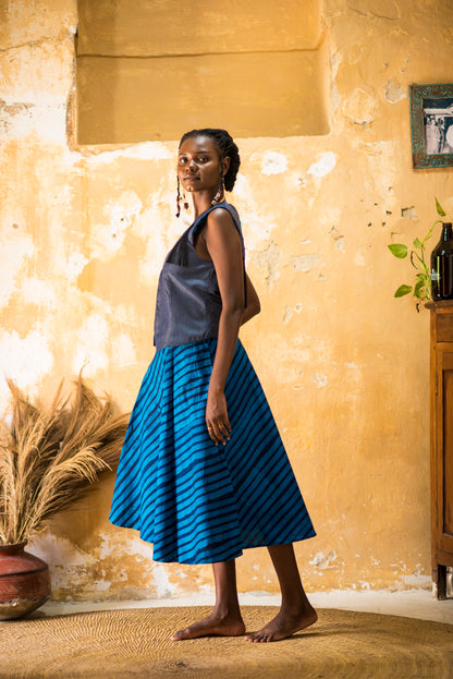 SKIRT SITAKI - blue stripes
