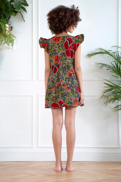 Vestito Layla_Fiori Arancio