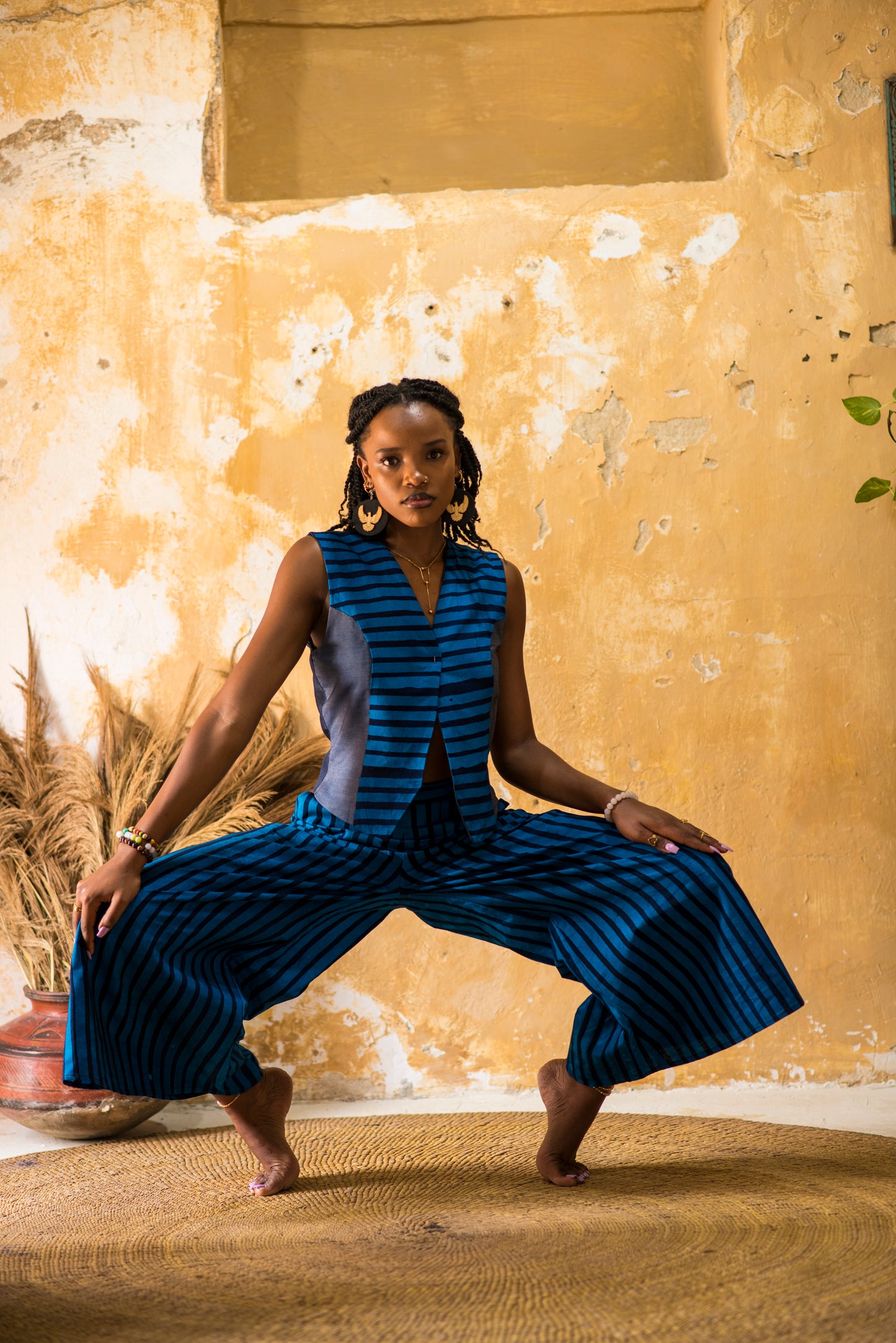 PANT SITAKI - blue stripes